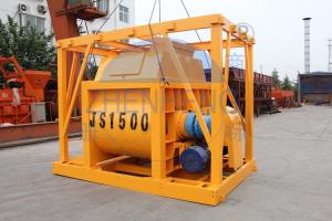 Wholesale Twin Shaft Js1500 Stationary Concrete Mixer , High Technology Portable Cement Mixer from china suppliers