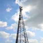 Hot Dip Galvanized Self Supporting Three Legged Tower Tubular Gsm Antenna