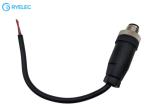 M12 4Pin Screw Type Aviation Connector Male Power Cable For Rear View Camera