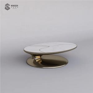 China Living Room Top Marble Art Table Furniture Stainless Steel on sale