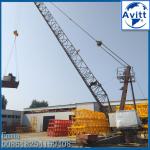 8000kg Roof Derrick Crane Install on the top Building for internal Tower Cranes
