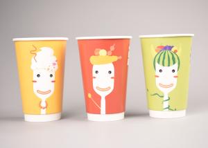 Wholesale Modern Design Custom Paper Coffee Cups Heat Insulation , Printed Paper Cups from china suppliers