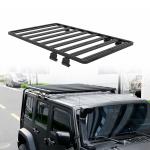 Silver Black Luggage Rack Roof Bar for Jeep Wrangler JK Rail Frame M Compass