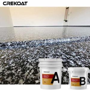 Wholesale High Gloss Epoxy Flake Floor Coating UV Resistant Excellent Adhesion from china suppliers