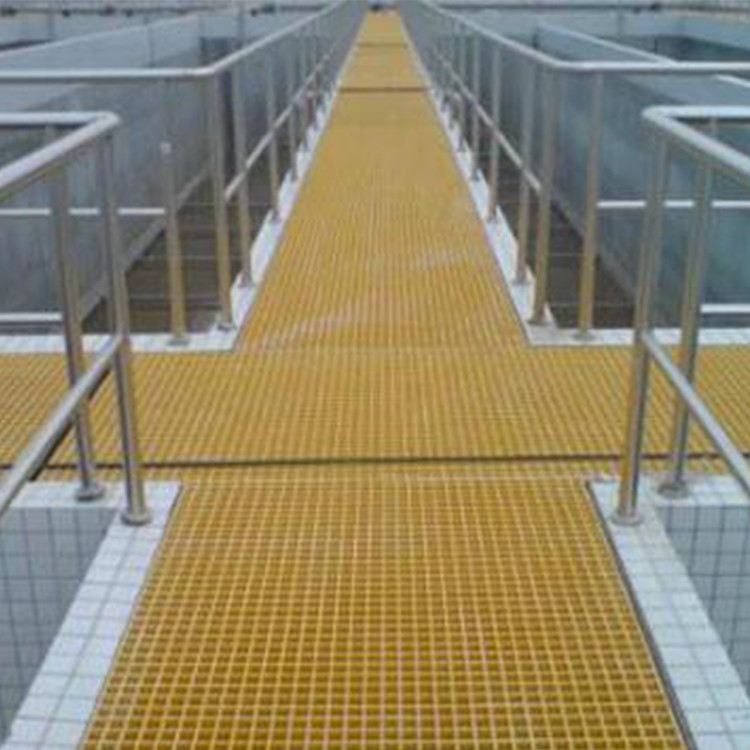 Mesh Molded Yellow Frp Grp Grating Textile Dyeing Anti Slip 38mm