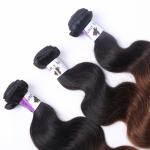 hair products 100% virgin unprocessed cheap root black ombre color human hair
