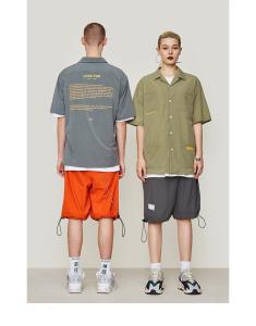 Wholesale Soild Colors Personalised Oversize Men Shirts Knitted Hip Hop Shirts For Men from china suppliers