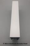 Metal Ceiling Tiles Baffles Woodgrain Microperforated Acoustic Panels Soundproof