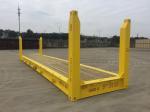 Transportation Equipment 40ft Flat Rack Container with Steel Fixed Corner Post