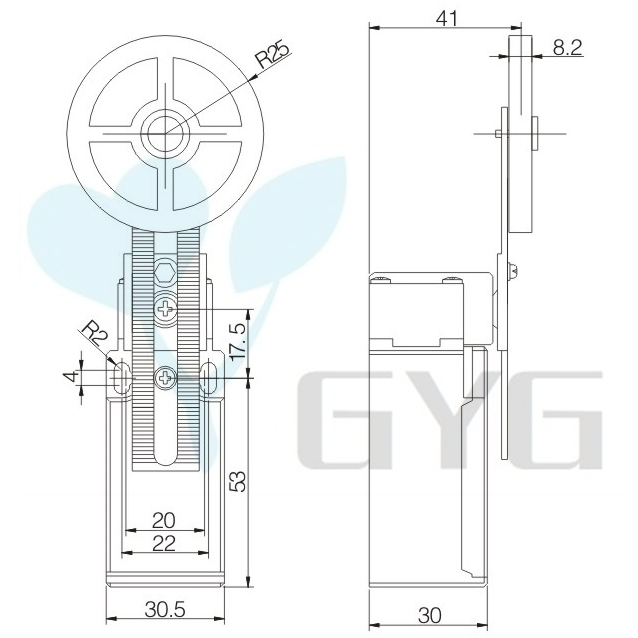 10A 250VAC RUBBER ROLLER SAFETY ELEVATOR LIMIT SWITCH , ELEVATOR SPARE PARTS ,