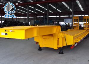 Wholesale HOWO 3 Axles Semi Trailer Trucks , Flat Low Bed Trailer 30 Ton from china suppliers