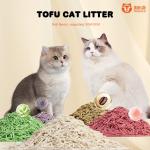 OEM ODM Tofu Cat Litter Sand Flushable Kitty Litter Customized