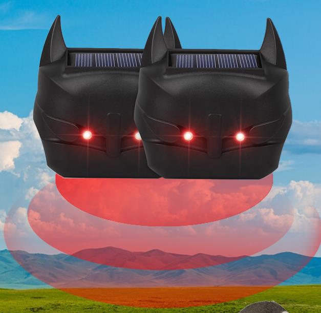Red LED Lights Solar Animal Deterrent Keep Your Property Safe from Predators 480 Hours