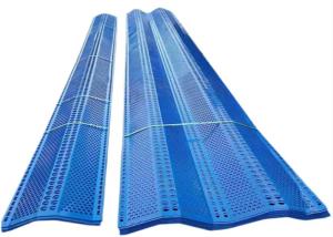 Wholesale Blue Color 4 Kinds Of Peaks Windbreak Fence Panels For Coal Factory from china suppliers