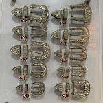 Flower Belt Buckle Hardware Nickle Free 35mm Metal Alloy With Plastic And Resin