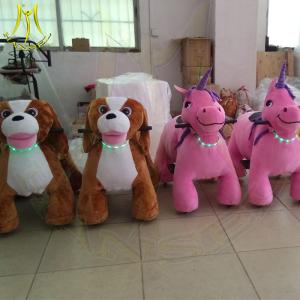 Wholesale Hansel hot selling plush walking coin operated kids amusement park rides from china suppliers