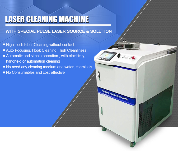 LXSHOW 1000w 2000w Laser Cleaning Machine That Removes Rust From Metal