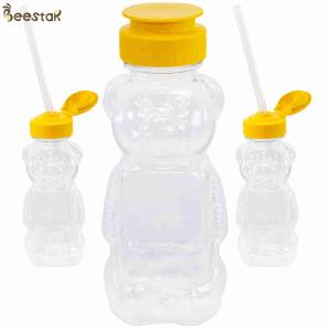 Wholesale Wholesale High Quality 300g Honey Jar And Spoon Plastic Empty Honey Bear Bottles from china suppliers
