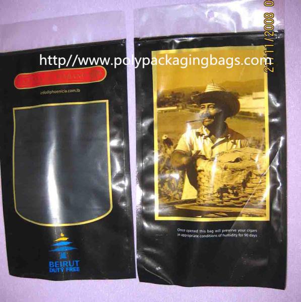 Luxury Moisturized Cigar Humidor Bags With Color Printed For Cuba Cigars /