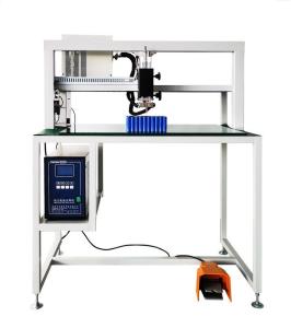 Wholesale Cylindrical Battery Pack Making Equipment Manual Spot Welding Machine For 18650 Lithium Battery 0.03-0.3mm Nickel Strip from china suppliers