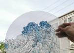 Birds Image Digital Print Enameled 8mm Coloured Glass Panels