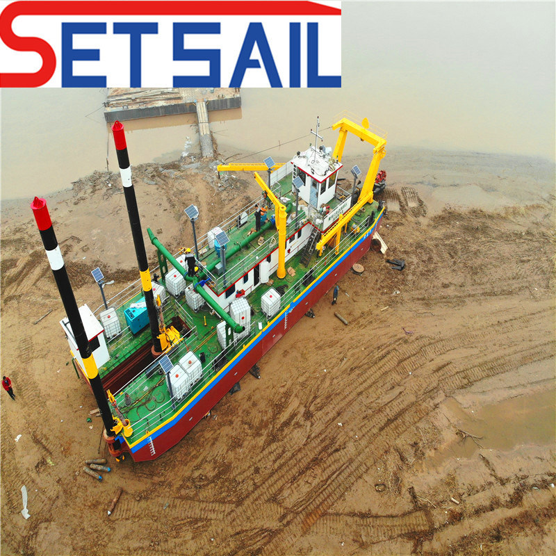 Cutter Suction Mud Dredging Machinery with Anchore Boom