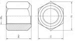 Hex Head Nuts DIN 6330 - 2003 Duplex Steel 2205 Hexagon Nuts With A Height Of 1