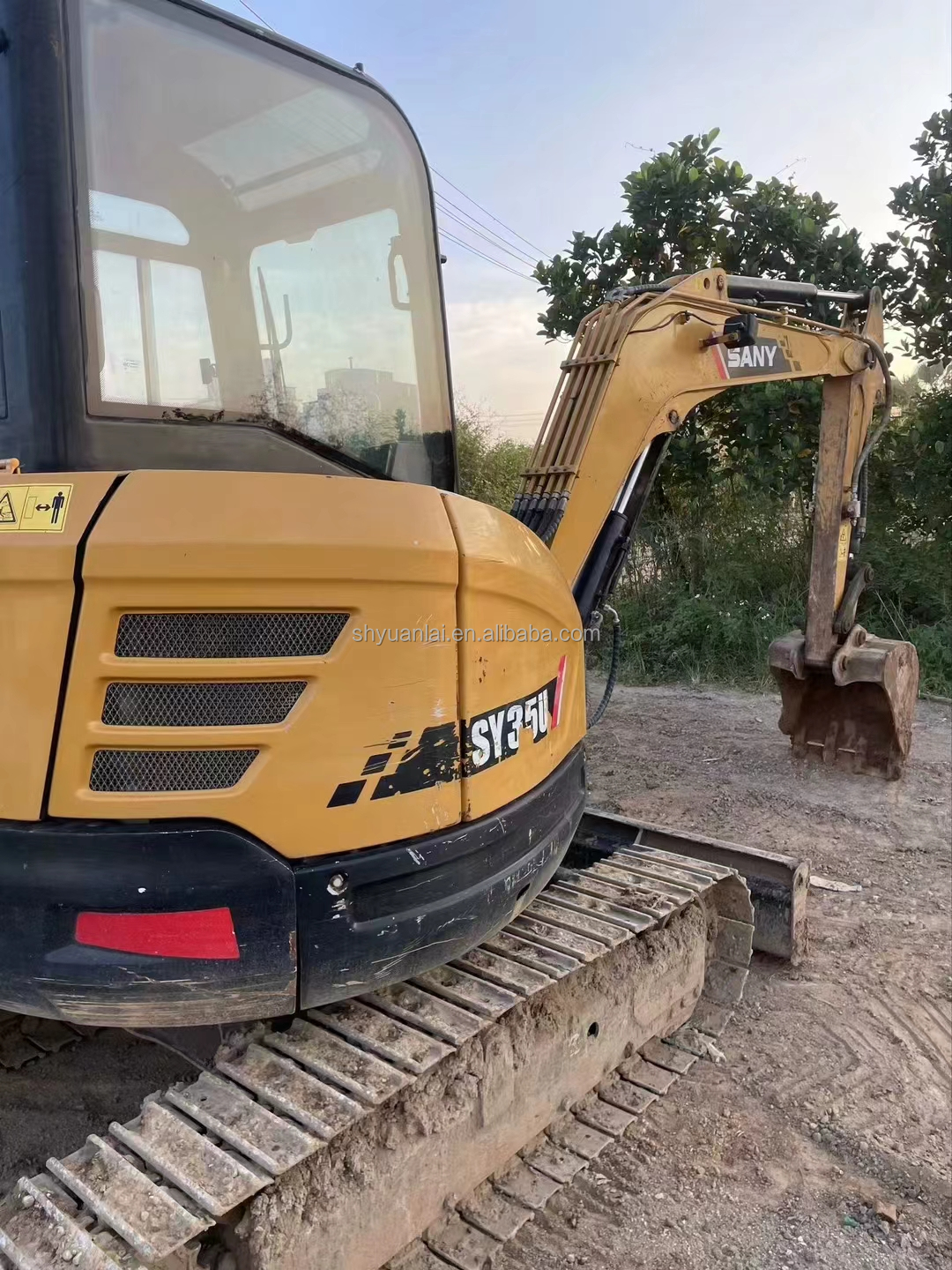 Original Paint Used SANY SY35U Small Excavator With High Work Efficiency