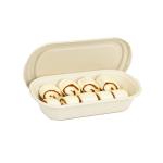 Biodegradable Take Out Food Container Compost 850ml Bamboo Pulp Food Lunch Box