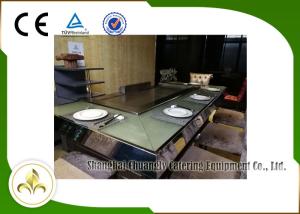 Wholesale 9 Seats Electric Heating Front Air Supply Teppanyaki Table Grill , Indoor Teppanyaki Grill from china suppliers