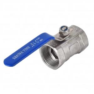 Wholesale 201/304/316 Stainless steel one-piece ball valve/internal thread ball valve butterfly handle ball valve switch 4 points from china suppliers