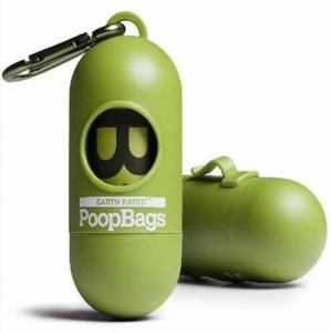 China Disposable PLA Water Soluble Poop Bags With Dispenser on sale