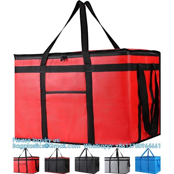 XXL-Larger Insulated Cooler Bags With Zipper Closure,Reusable Grocery Shopping
