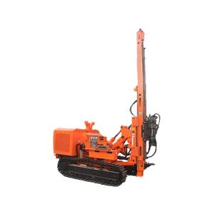 Wholesale 84KW Crawler Mounted Solar Pile Driver 4 Cylinders 20 - 100m Bore Depth from china suppliers