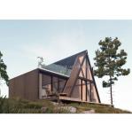Modern Steel Frame Galvanized Steel Bending 180g Tiny Prefab House for Family