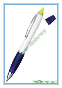 Wholesale plastic highlighter ball pen, advertising highlighter and ball pen from china suppliers
