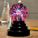 Crystal 2.95in Magic Plasma Ball Lamp Bedroom Battery Powered