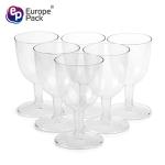 Hot selling 5oz transparent disposable goblet plastic cocktail cups