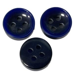 Wholesale Two Layers Dark Blue Fancy Resin Buttons In 17L Use On Shirt Sewing from china suppliers