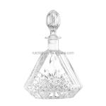 end Whisky Glass Bottle with Embossed Logo and Super Flint Glass Material
