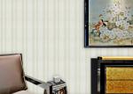 Modern Striped Non Woven Wallpaper For Entertainment / Administration , SGS CSA