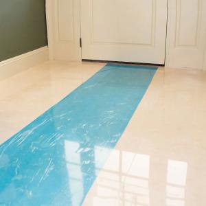 Wholesale Self Adhesive Temporary Plastic Blue Transparent Polyethalene Anti Dirt Dust Waterproof Floor Protection Film For Tile from china suppliers