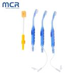 Medical Toothbrush with Nylon Polished Bristles with Suction Swab