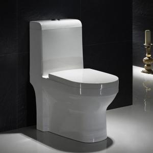 Wholesale S Trap Standard Size One Piece Elongated Toilet Floor Mounted Commode from china suppliers