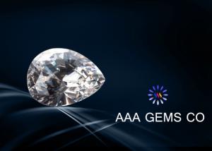 China Colorless Pear Shaped Moissanite Gemstone 4 Carat Moissanite Diamonds on sale