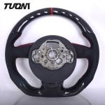 Audi 350mm Leather Carbon Fiber Sport Steering Wheel RS3 RS4 RS5 RS6