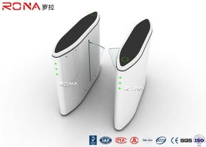 China Card Reader Flap Security Barrier Gate Retractable Turnstile 304 Stainless Steel Materials on sale