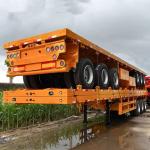 Xianmang Group 3 And 4 Axles 20ft 40ft Container Flat Bed Flatbed Semi Trailers