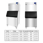 110-220V/50-60Hz Commercial Ice Cube Machine 500kg/24h Stainless Steel Automatic
