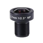 1/2.3" 2.7mm 12Megapixel M12x0.5 Mount Low-Distortion Wide-Angle IR Board Lens